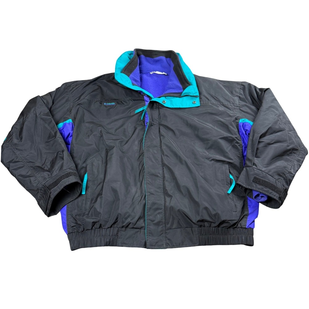 Columbia 3-in-1 Interchange Bugaboo Jacket Mens XL Vintage 90s USA Colorblock